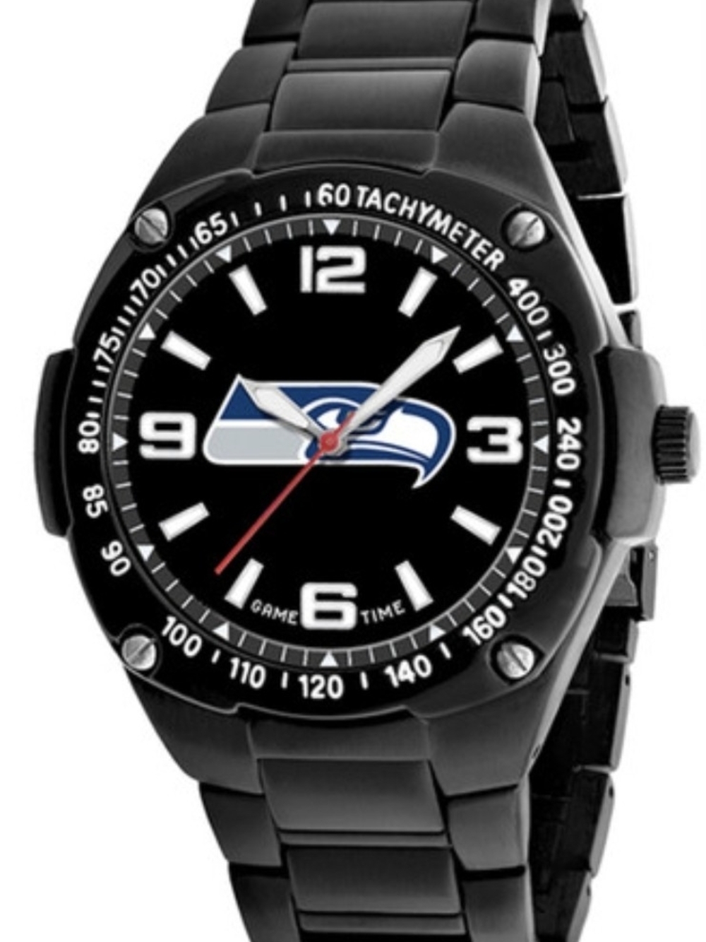 Seahawks Black Men's Sport Watch